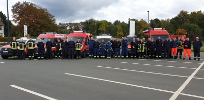 Gruppenfoto - Gemeinsame bung der Fernmeldedienste